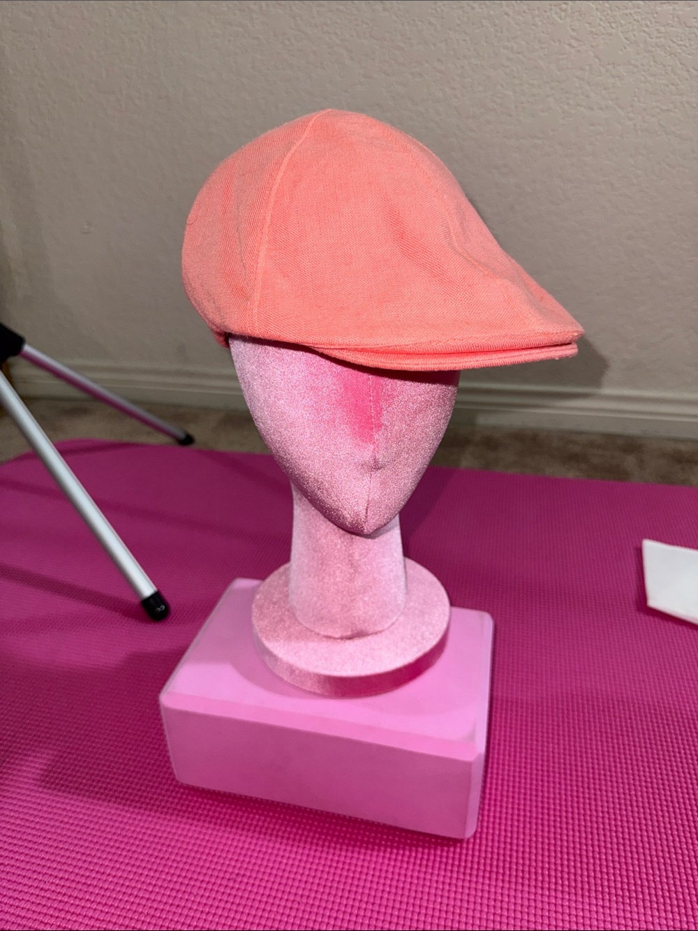 Goorin Bros Coral Pink Newsboy Cap